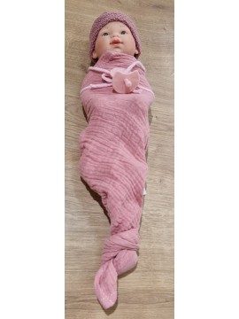 Nines d'Onil lėlytė Golosinas ( berniukas ) su rožiniu pleduku. 24 cm-Nr.2